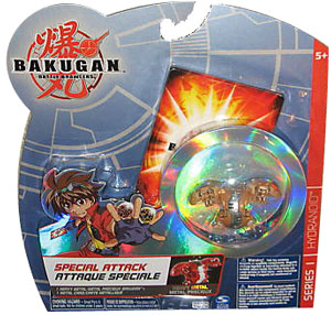 Bakugan Special Attack Booster - Subterra Tan with Tan Stripes Hydranoid
