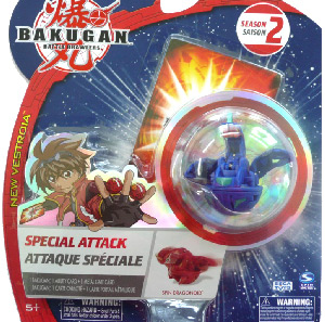 Bakugan New Vestroia Special Attack Booster - Aquos(Blue) Spin Dragonoid