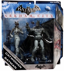 Batman Legacy - Arkham City - Batman and Catwoman - Black and White