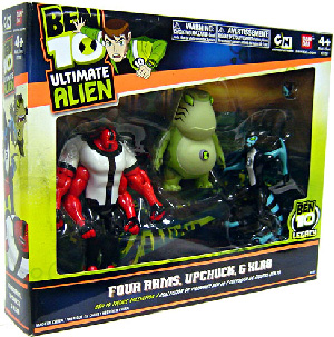 Ben 10 Ultimate Alien - 3-Pack Collection - Four Arms, Upchuck, XLR8