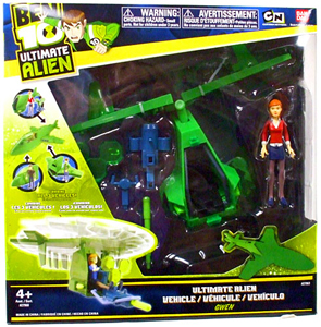 Ben 10 Ultimate Alien Vehicle - Vortex Helicopter with Gwen