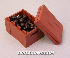 BrickArms - Boom Box 25 Grenades with Crate Weapons Pack[25PCS]