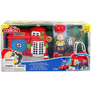 CAILLOU One Day with the Fire Brigade Playset