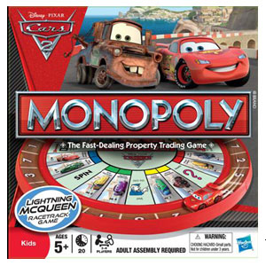 Disney Cars 2 Movie - Monopoly