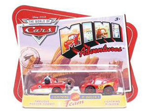 Cars Mini Adventures - Lightning McQueen Team - Hudson Hornet and Lightning McQueen