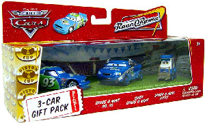 World Of Cars - 3-Car Gift Pack Boxed - Spare O Mint, Spare O Mint Crew Chief, Spare O Mint Pitty