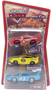Piston Cup Gift Pack - Lightning McQueen, Charlie Checker, and The King