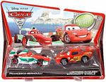 Cars 2 Movie - 2-Pack - Francesco Bernoulli and Lightning McQueen with Party Wheels