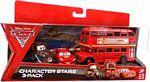 Cars 2 Movie - Character Stars 3-Pack - Double Decker Bus, Race Team Mater, Lightning McQueen Racing Wheels
