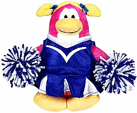 Club Penguin Plush - Cheerleader Blue Outfit - NO CODE OR COIN
