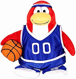 Club Penguin Plush - Basketball Player