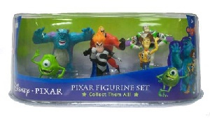 Disney Pixar Figurine Set [Monsters Inc, The Incredibles, Toy Story]