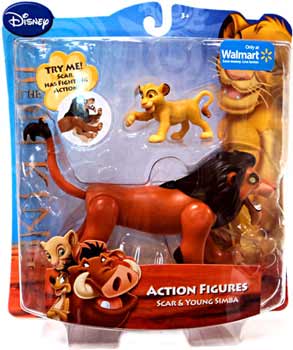 Disney Lion King Mini Figure - Scar and Young Simba
