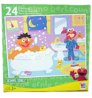 Sesame Street 24 PCS Puzzle - Elmo and Ernie Bathroom
