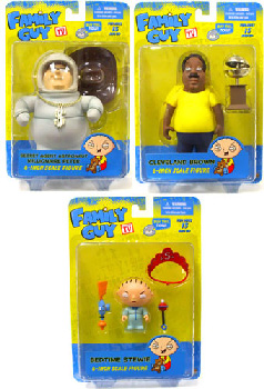 Family Guy Classic - Series 2 Set of 2 [Betime Stewie, Astronaut Peter, Cleveland]