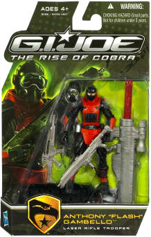 GI Joe Rise Of Cobra - Laser Rifle Trooper - Anthony -Flash- Gambello