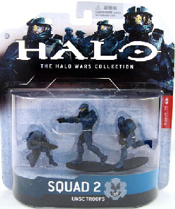 Halo Wars - Set 2 - 2 Spartan Soldiers and 1 Marine - Blue