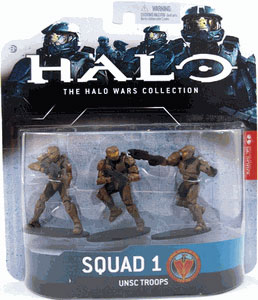 Halo Wars - Squad 1 - UNSC Troops (Brown)