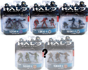 Halo Wars - Series 1 Set of 4[RANDOM UNSC SQUAD 1 COLOR]