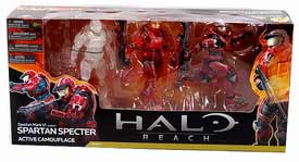 Halo Reach - 3-Pack Spartan Spectre - Active Camo, Partial Painted, Fully Painted