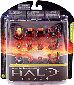 Halo Reach Series 4 - Exclusive RUST Armor Pack - Air Assault, ODST, EVA