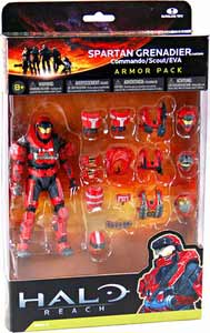 Halo Reach - Red Spartan Grenadier Armor Pack - Commando, Scout, EVA