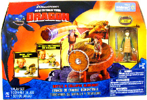 How To Train Your Dragon Playset - Battle and Collapse Slingshot [Includes Hiccup with Apron]