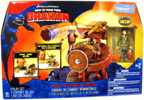 How To Train Your Dragon Playset - Battle and Collapse Slingshot [Includes Battle Ready Hiccup]