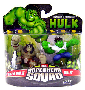 Super Hero Squad - Son Of Hulk and Hulk