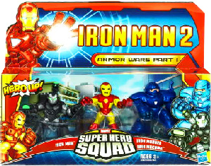 Iron Man 2 Super Hero Squad: Armor Wars Part I - Iron Man, Iron Monger, War Machine