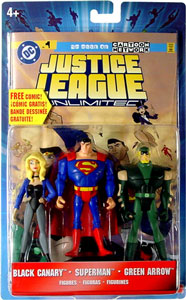 Justice League Unlimited 3-Pack: Black Canary, Superman, Green Arrow
