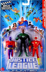 Justice League Unlimited 3-Pack: The Flash, Green Lantern, Atom Smasher