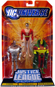 DC Universe - Justice League Unlimited - Cyborg, Plastic Man, Mister Miracle
