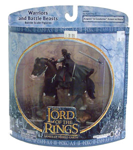 LOTR 3-inch: Aragorn in Gondorian Armor on Horse