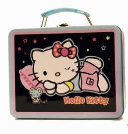 Lunchbox - Hello Kitty Black and Pink