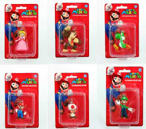 Super Mario Keychain - Set of 6