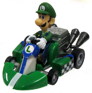 Mario Kart 1.5-Inch Luigi Pull Back Racer