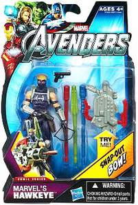 Marvel The Avengers - 3.75-Inch Hawkeye with Snap-Out Bow