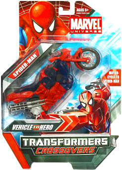 Marvel Transformers Crossovers - Spider-Man Red Motorcycle