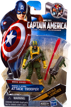 Captain America First Avengers - 3.75-Inch Hydra Attack Trooper Light Green and Yellow