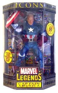 Marvel Legends Icons - Unmasked Captain America Variant
