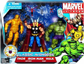 Marvel Super Hero Team Pack - Classic Avengers (Thor, Iron Man, Hulk)