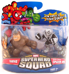 Super Hero Squad - Rhino and Spider-Armor Spider-Man