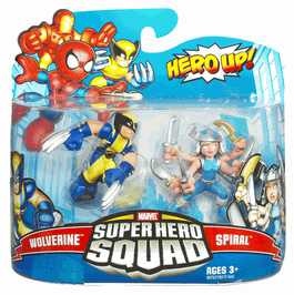 Super Hero Squad - Wolverine and Spiral