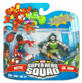 Marvel Super Hero Squad RARE DR DOOM Shiny Armo Action Figures Toys LOOSE 