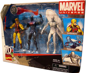 Marvel Universe - Exclusive Daredevil, Iron Man, Silver Surfer