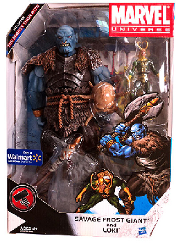 Marvel Universe - Exclusive Savage Frost Giant and Loki