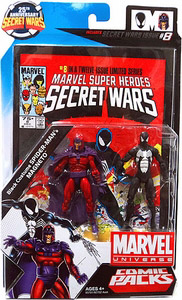 Marvel Universe Comic Pack - Black Costume Spider-Man and Magneto