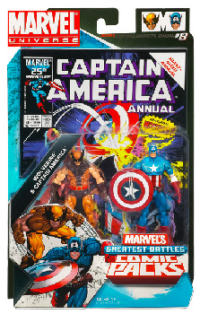 Marvel Universe Comic Pack - Wolverine and Captain America