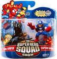 Super Hero Squad - Dark Surfer and Captain America